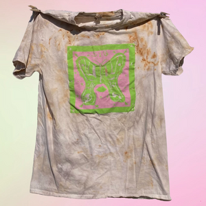 LIMITED EDITION : 'SiQ Butterfly' T-Shirt by Somer Stampley, dyed by Dove ER* - #2, Size L