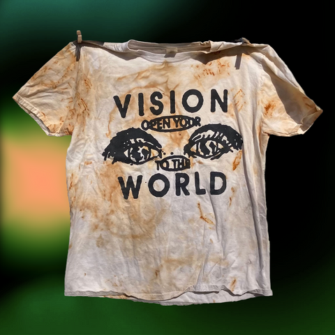 LIMITED EDITION : 'Open Your Vision to the World' T-Shirt by Jen Shear - #2, Size L